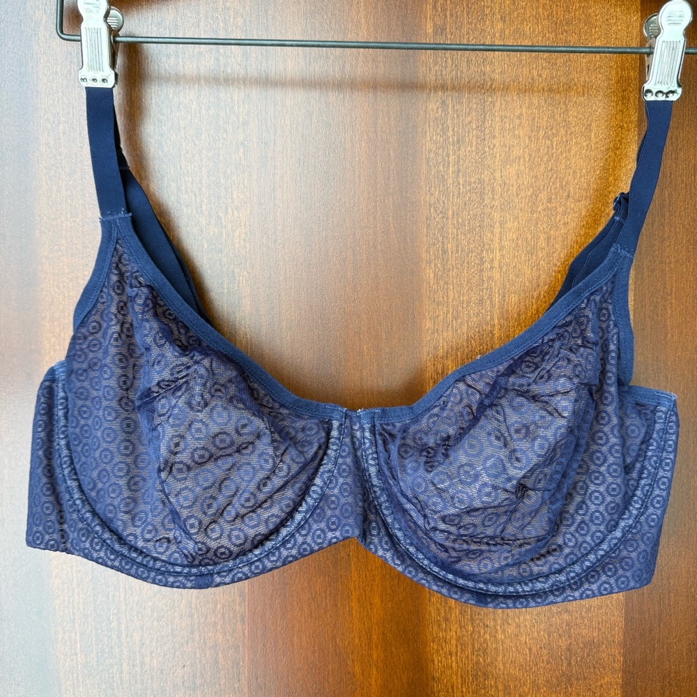 Victoria’s Secret Navy Unlined Demi Bra Size 36DD